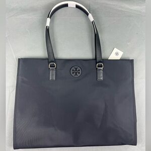 NWT Tory Burch Womens 136144 Ella Gold-Tone Hardware Large Nylon Tote Bag